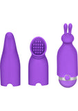 Juego de balas recargables y funda de silicona Silhouette S22, resistentes al agua, color morado