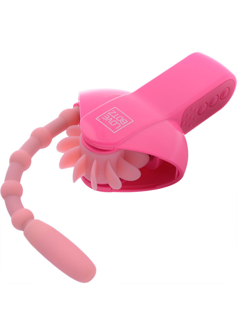 Love Botz Robo Lick 60X Plus - Estimulador doble giratorio, color rosa, 5,75 pulgadas