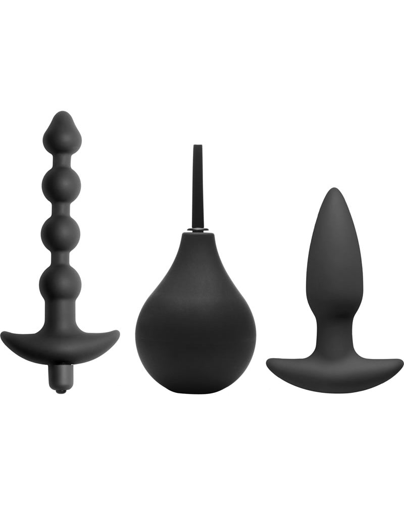 Master Series Prevision 4 Piece Silicone Anal Kit Black
