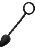 Master Series Imbed Silicone Anal Plug Plus Cock Ring Black