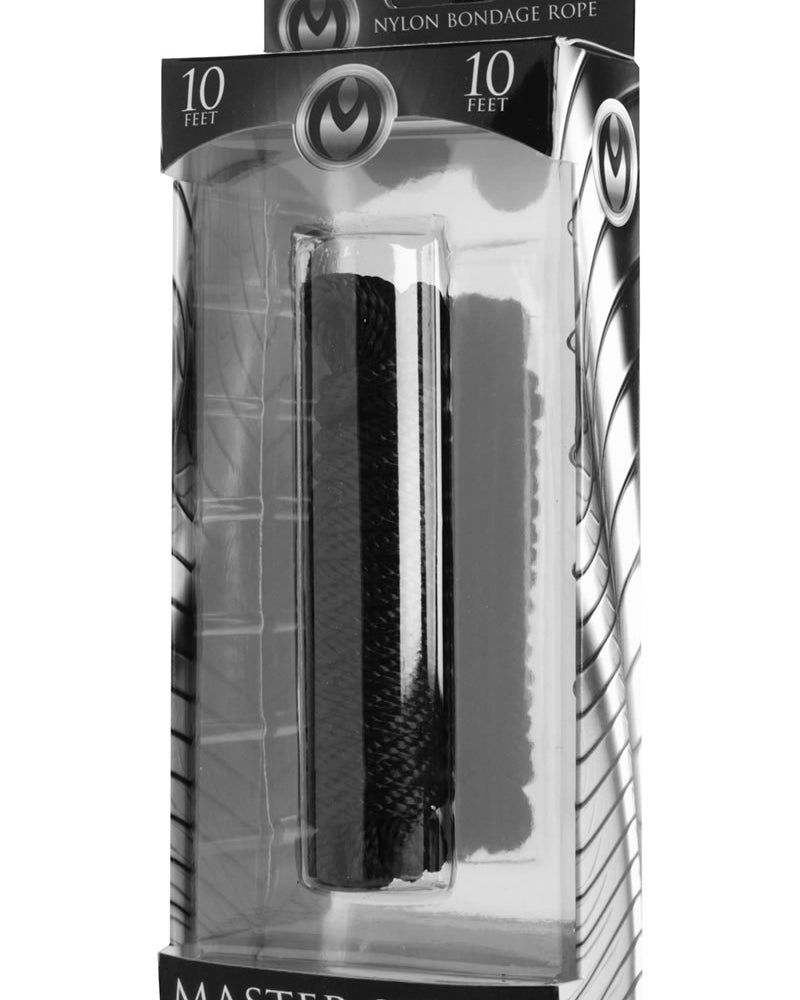 Master Series Karada Nylon Bondage Rope Black 10 Feet