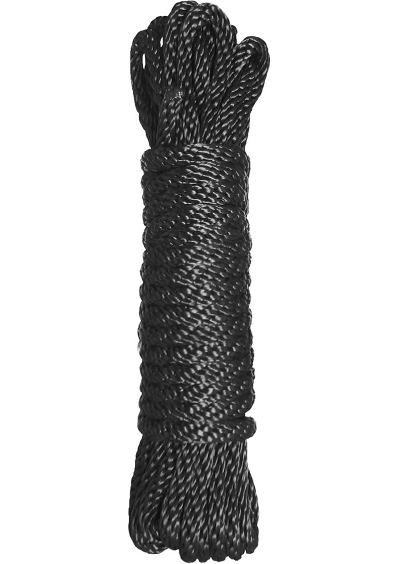 Master Series Karada Nylon Bondage Rope Black 10 Feet