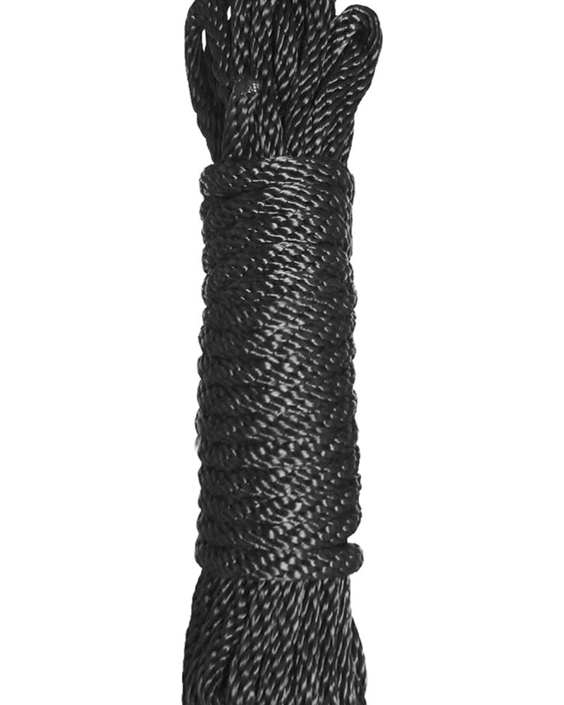 Master Series Karada Nylon Bondage Rope Black 10 Feet