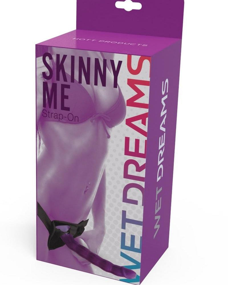 Wet Dreams Skinny My Strap On Purple 7 Inch