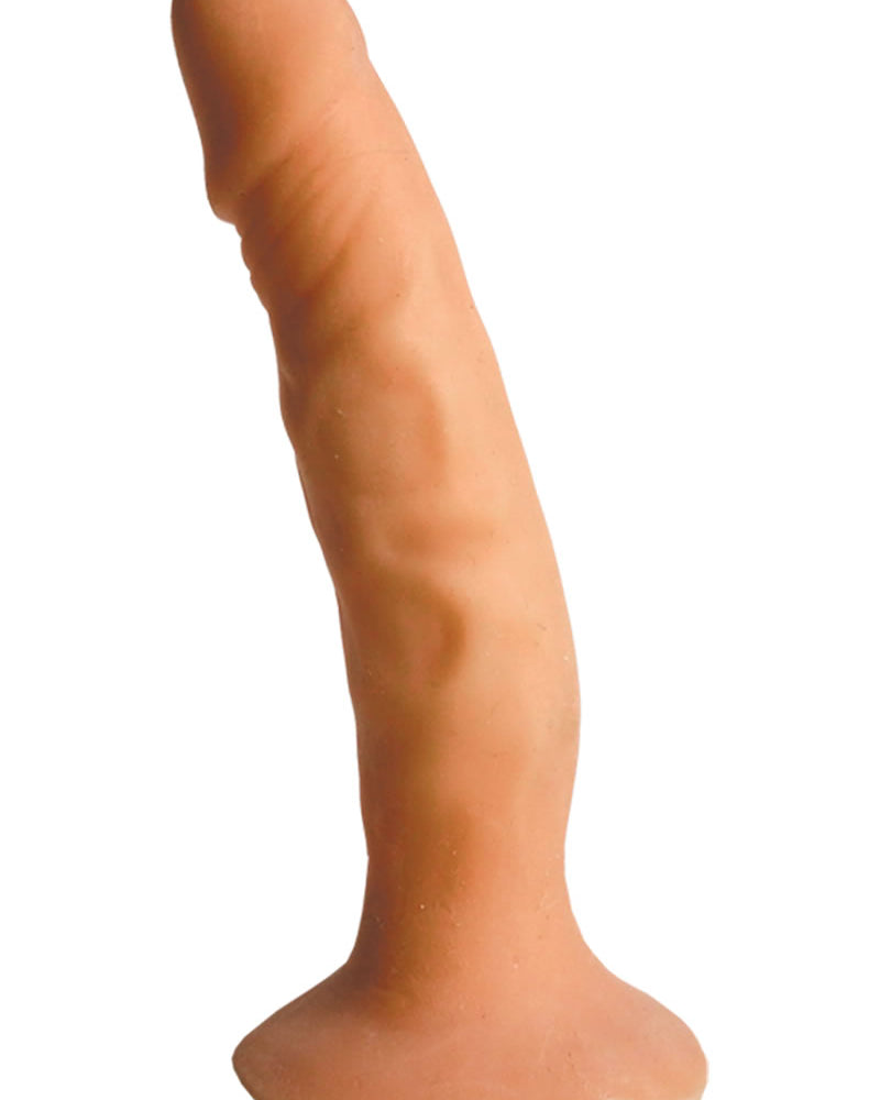 Skinsations Latin Lover Playful Partner Strap On Brown 8 Inch