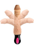 Skinsations Vibra Flex Heat Seeker Warming Dildo Flesh 8 Inch