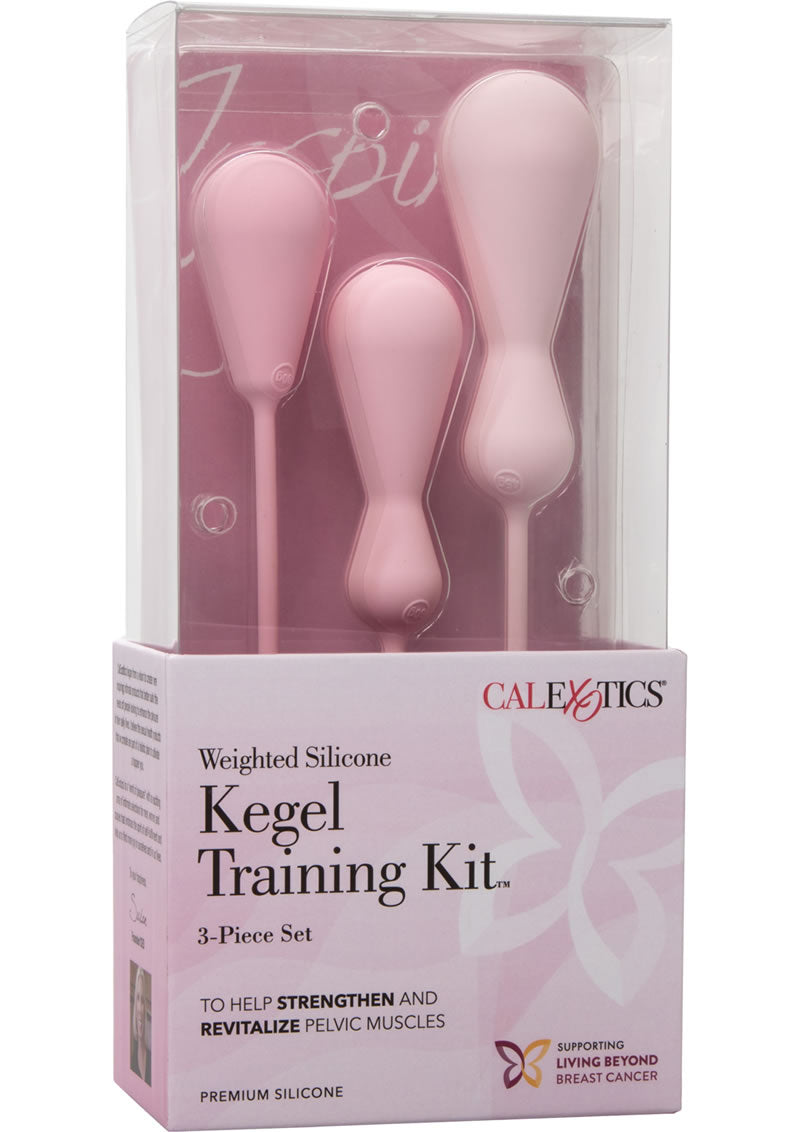 Kit de entrenamiento de Kegel de silicona con peso Inspire, juego de 3 piezas, color rosa