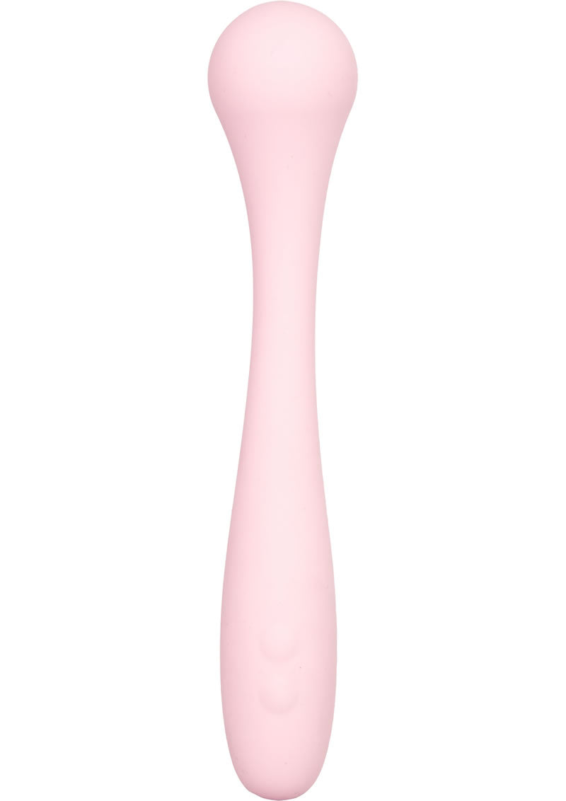 Varita vibradora de silicona Inspire G Wand recargable, resistente al agua, color rosa, 7,25 pulgadas