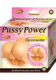 Pussy Power My Personal Pussy Threesome 3 Hungry Holes Waterproof TPR Flesh