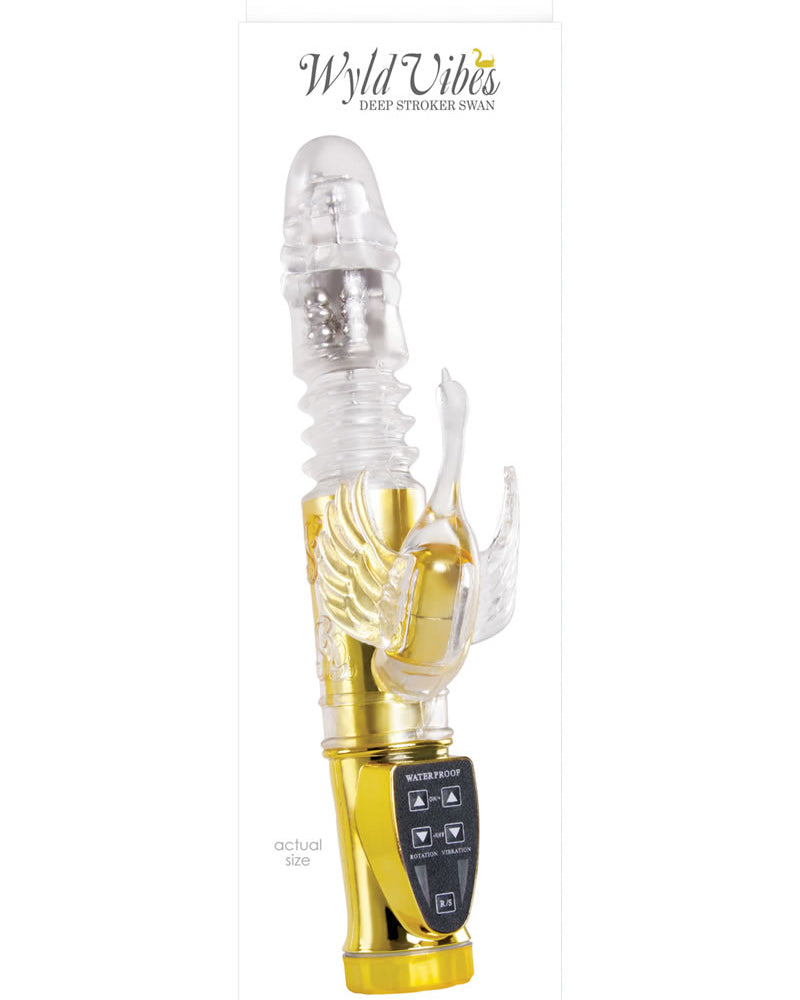 Wyld Vibes Deep Stroker Swan Clear And Gold