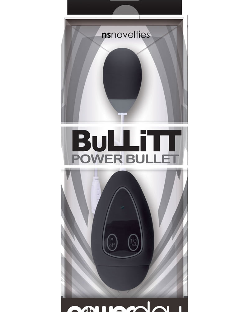 Pistola de bala única Powerplay Bullitt Power de plástico ABS resistente al agua, color negro