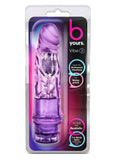 B Yours Vibe 03 Realistic Jelly Vibrator Waterproof Purple 7.25 Inches