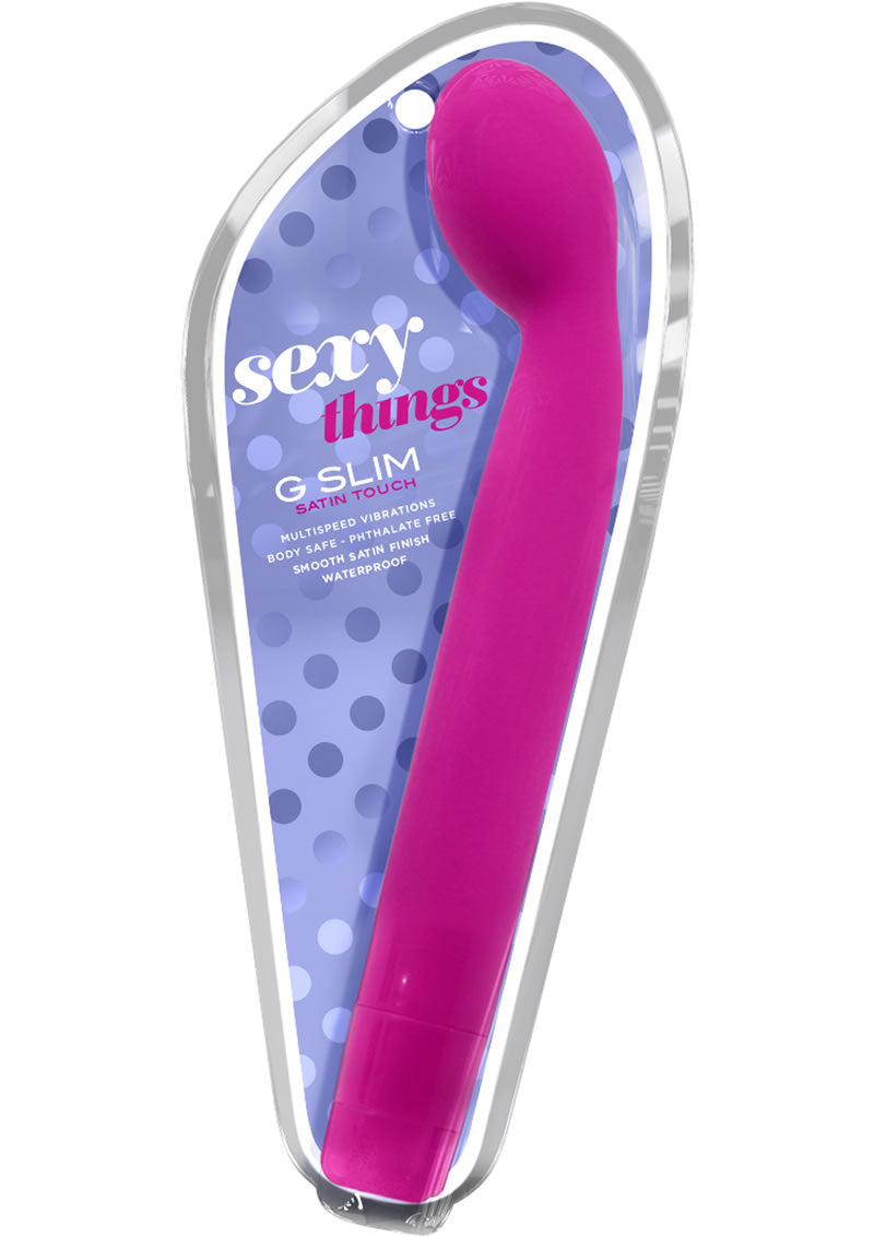 Vibrador multivelocidad Sexy Things G Slim resistente al agua color rosa