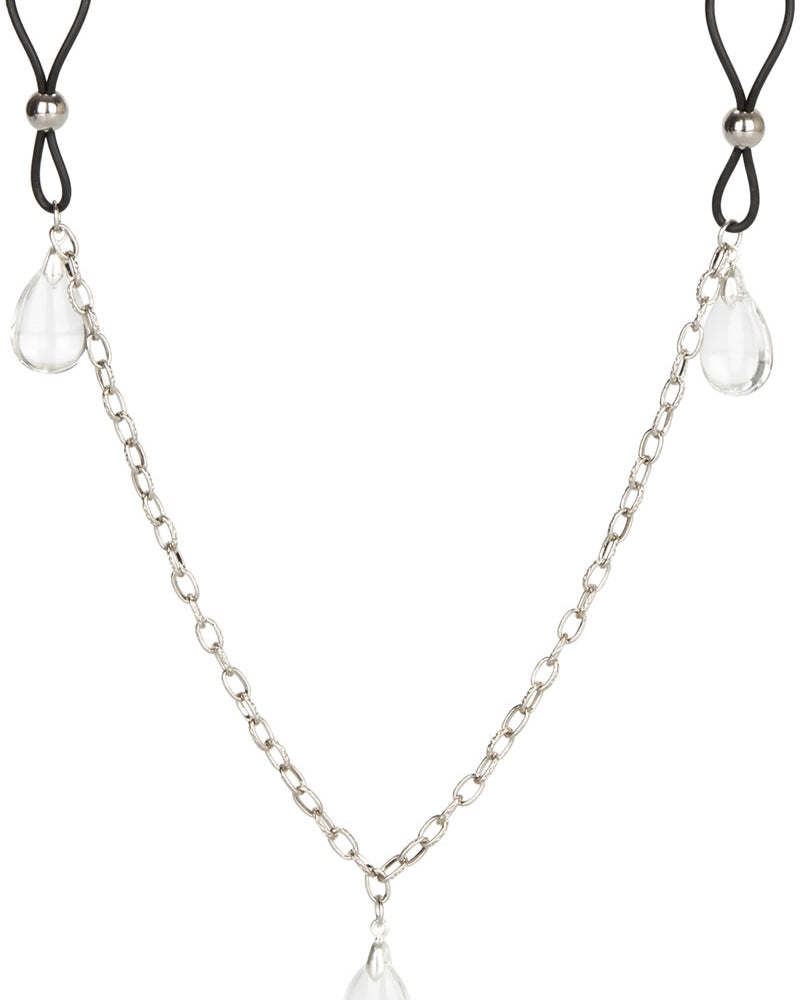 Cadena para pezones sin perforaciones Nipply Play, joyería de cristal