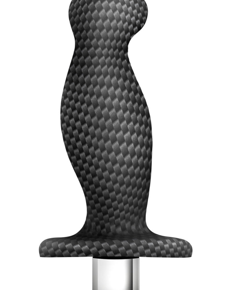 Spark Ignition Prv-03 Silicone Textured Prostate Massager Black 5 Inch