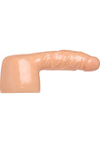 Accesorio de varita realista Dildo Delight de Wand Essentials, color piel, 6,5 pulgadas