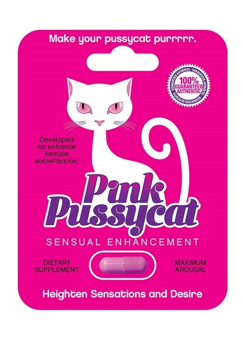 Pink Pussycat Female Sensual Enhancement Pill 24 Single Packs Per Counter Display