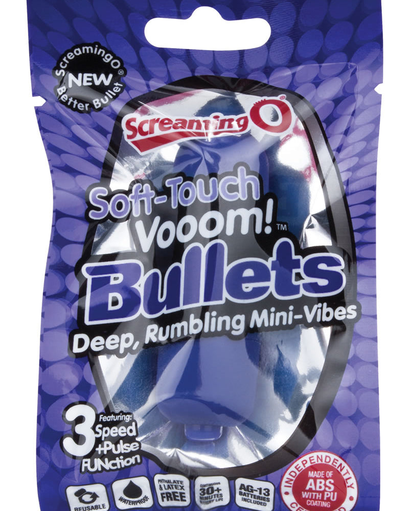 Soft Touch Vooom Bullets Reuseable Latex Free Waterproof Blue