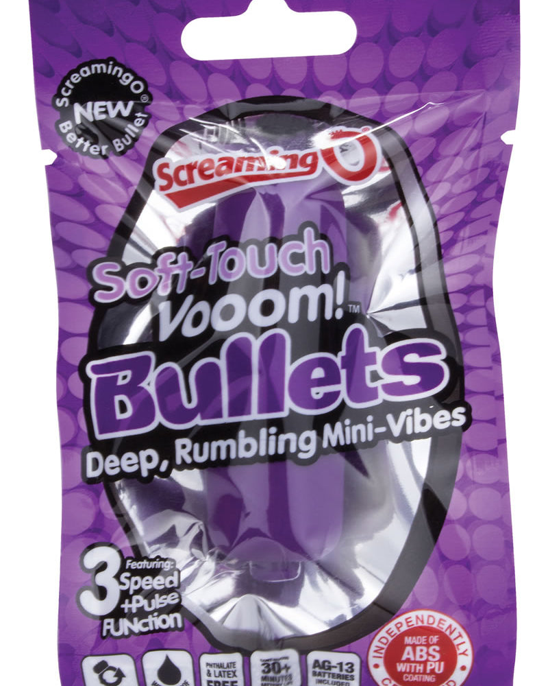 Soft Touch Vooom Bullets Reuseable Latex Free Waterproof Purple