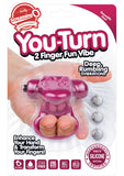 Screaming O You Turn 2 Finger Vibe Silicone Ring Waterproof Merlot