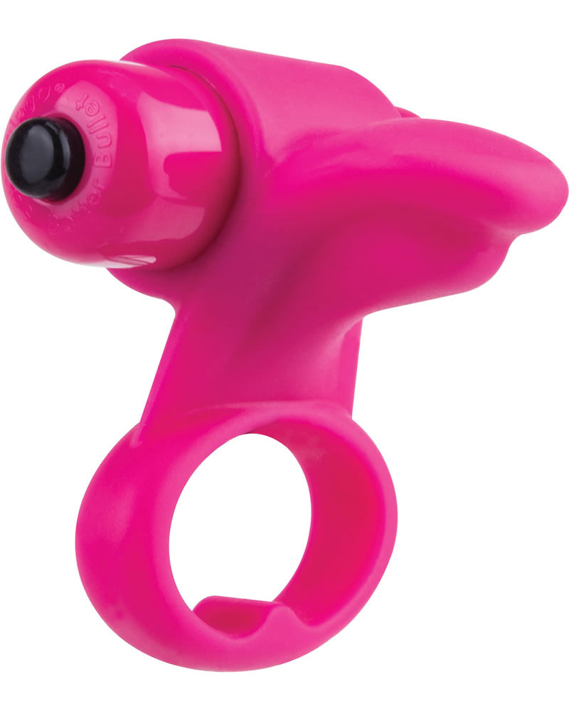 Anillo vibrador de silicona para dos dedos Screaming O You Turn resistente al agua con forma de fresa