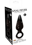 Anal Fever glass Pleasure Plug Ass Glass Black 5 Inch