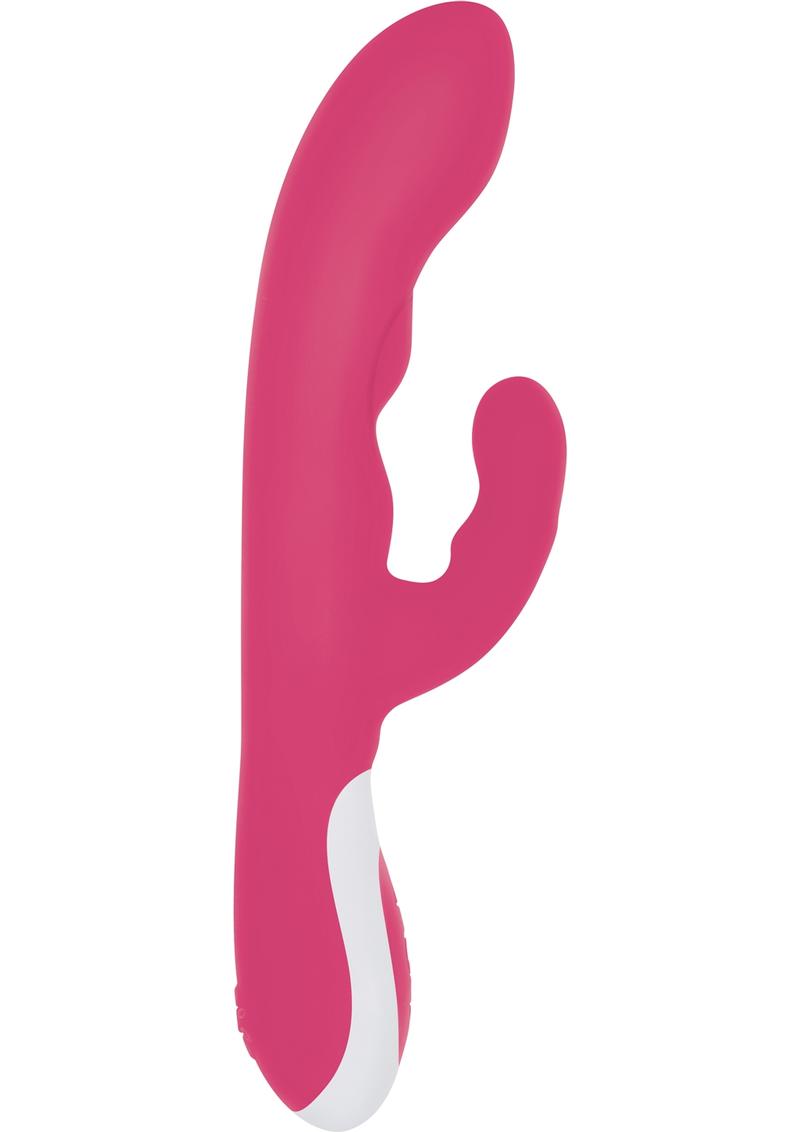 Adam and Eve - Vibrador para el punto G con forma de conejo que calienta y es resistente al agua - Rosa