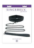 Midnight Lace Collar And Leash Set Black