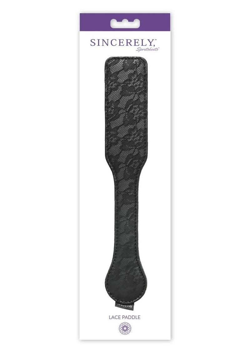 Paleta de encaje de medianoche negra de 12 pulgadas