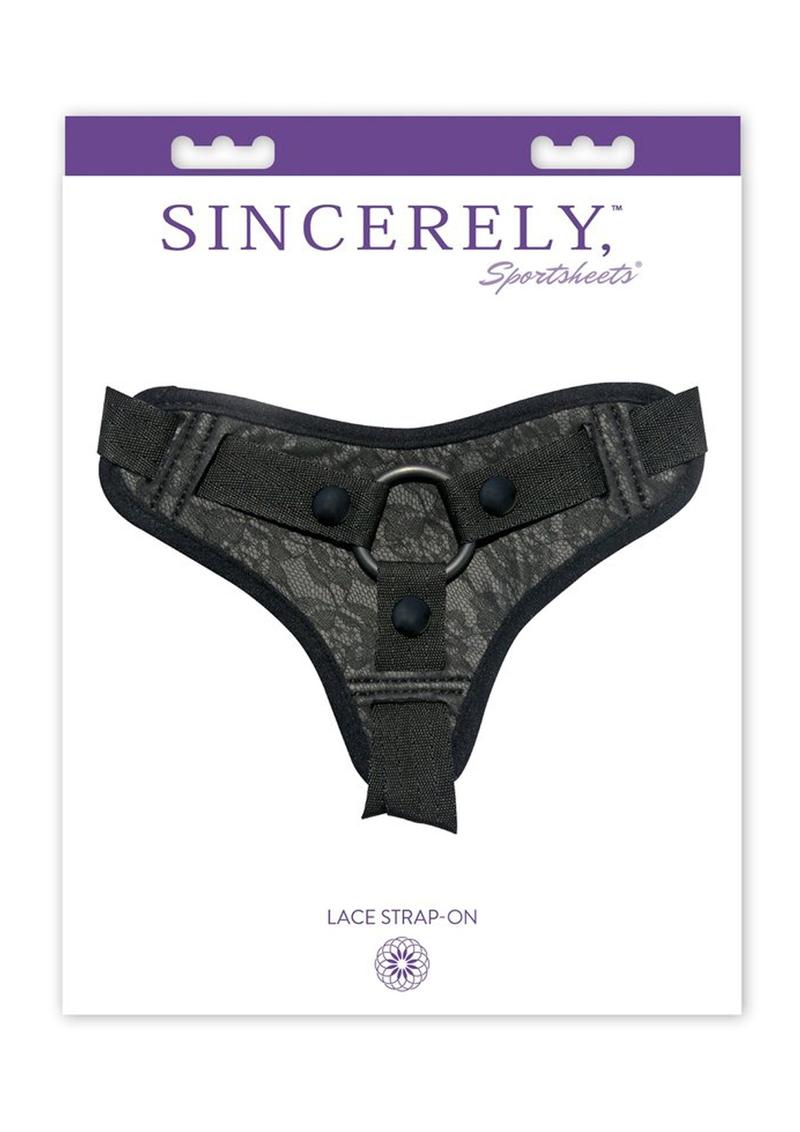 Midnight Lace Strap On Harnes Black