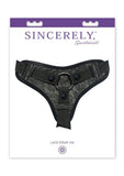 Arnés de correas de encaje Midnight negro