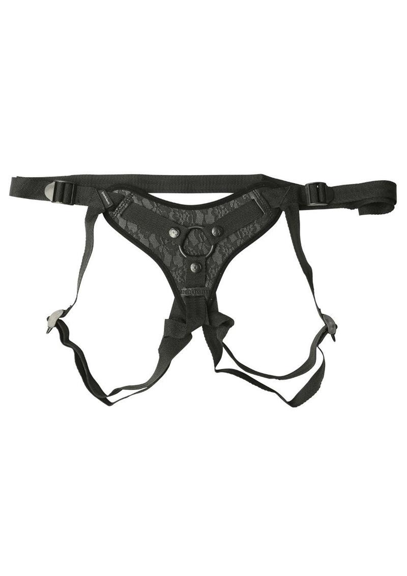 Midnight Lace Strap On Harnes Black