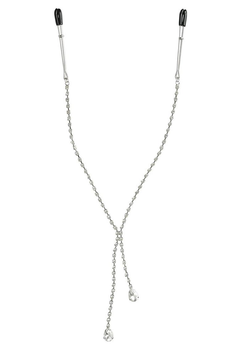 Midnight Teardrop Nipple Clips 18 Inch