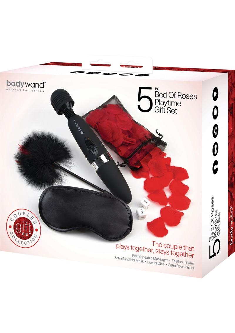 Set de regalo de 5 piezas para el tiempo de juego Bodywand Bed Of Roses