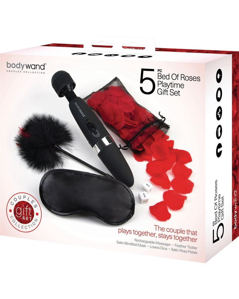 Set de regalo de 5 piezas para el tiempo de juego Bodywand Bed Of Roses