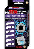 My Ten Erection Rings Lube Plus Tight Firm Rings Kit