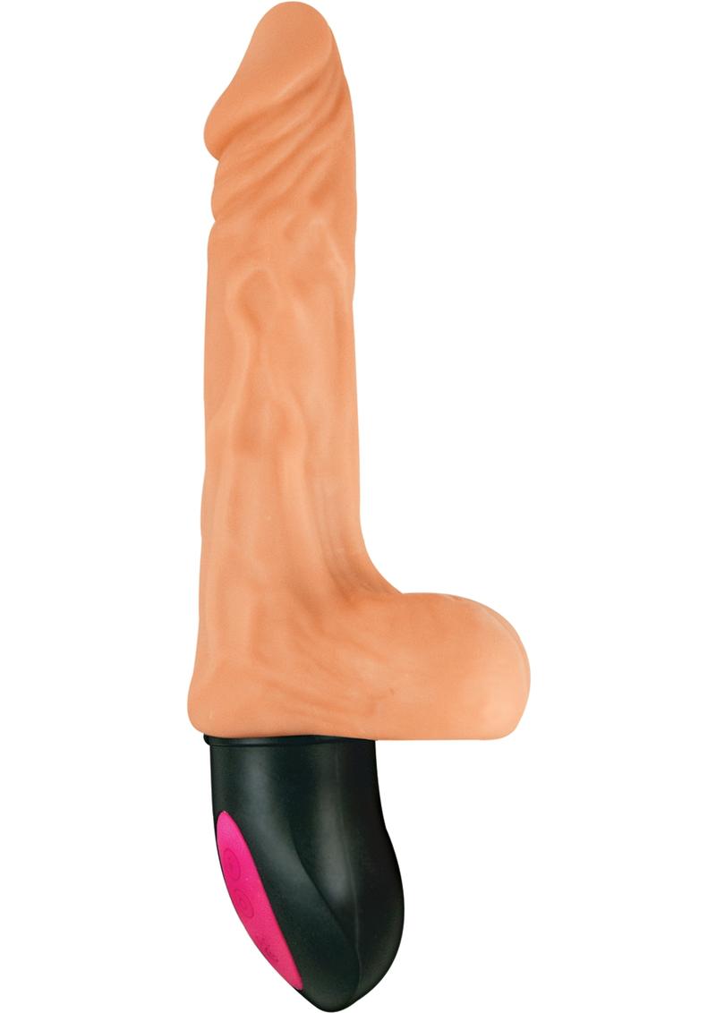 Vibrador realista de piel auténtica natural Hot Cock n.º 2 con carga USB, resistente al agua, 6,5 pulgadas