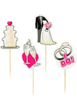 Party Picks Bridal Party Toothpick Toppers 24 Each Per Pack