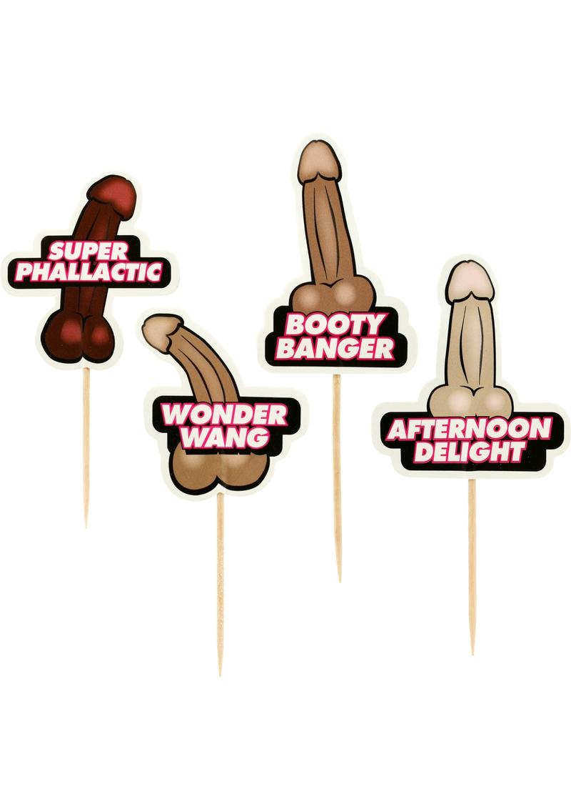 Adornos para palillos de dientes de Party Picks Naughty Party, 24 unidades por paquete