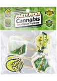 Party Picks Cannabis Toothpick Toppers 24 Each Per Pack