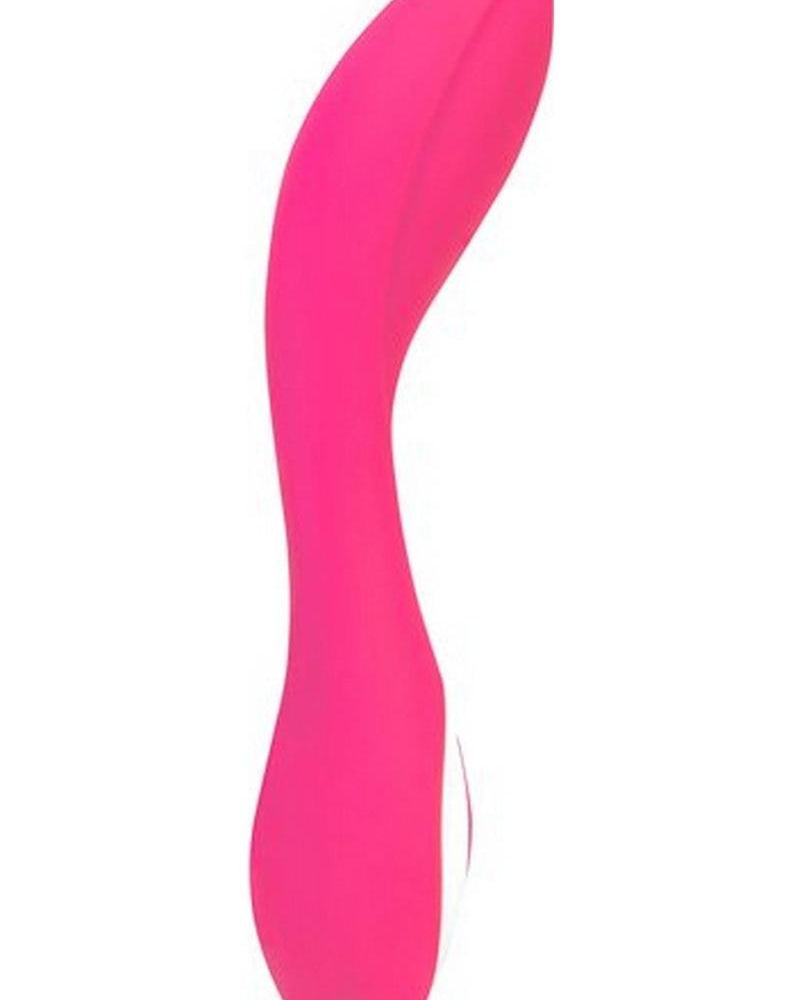 Vibrador de silicona recargable por USB Wonderlust Serenity, resistente al agua, color rosa
