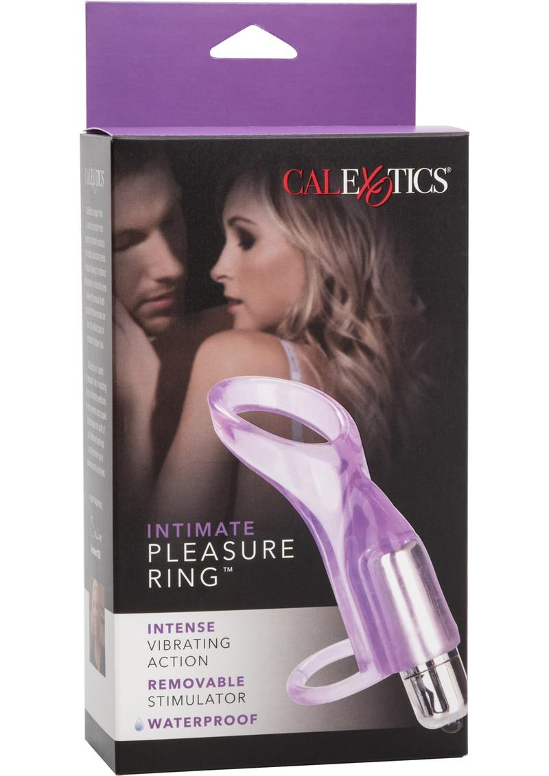 Anillo de placer íntimo para el pene, resistente al agua, morado