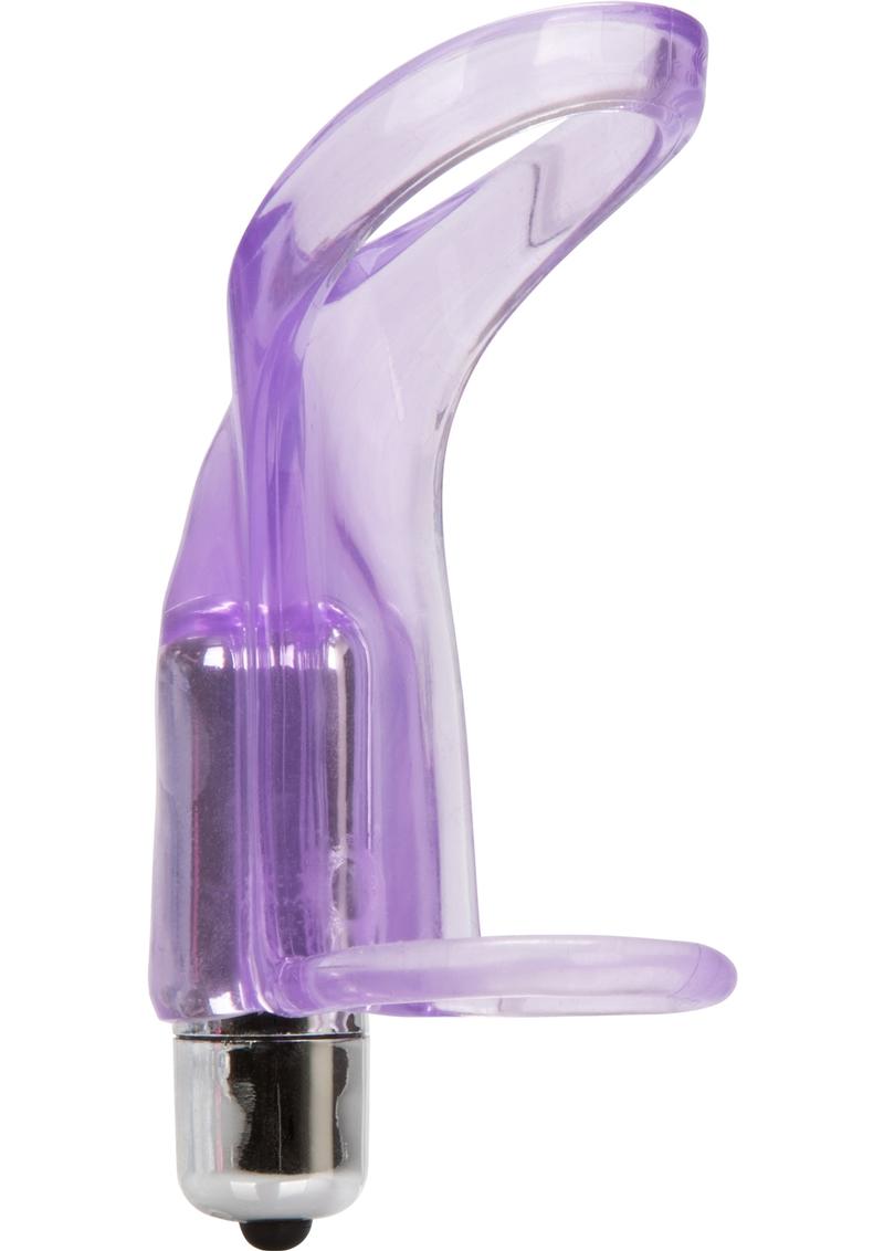 Anillo de placer íntimo para el pene, resistente al agua, morado