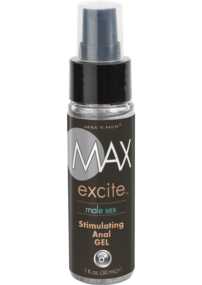 Gel anal estimulante Max 4 Men Max Excite, 1 onza, en caja