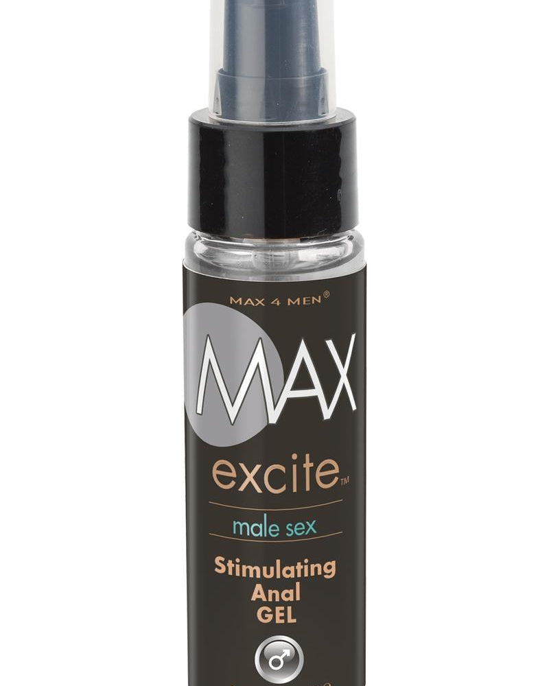 Gel anal estimulante Max 4 Men Max Excite, 1 onza, en caja