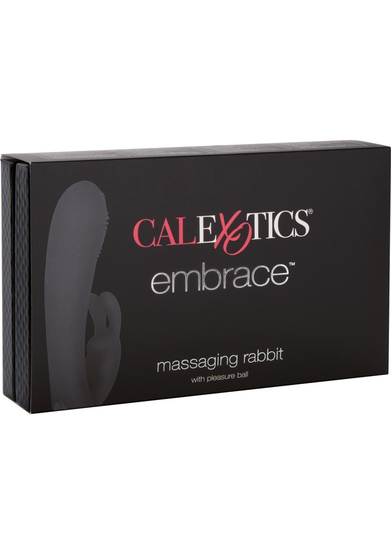 Embrace Massaging G Rabbit With Pleasure Ball Silicone Rechargeable Vibe Waterproof Pink