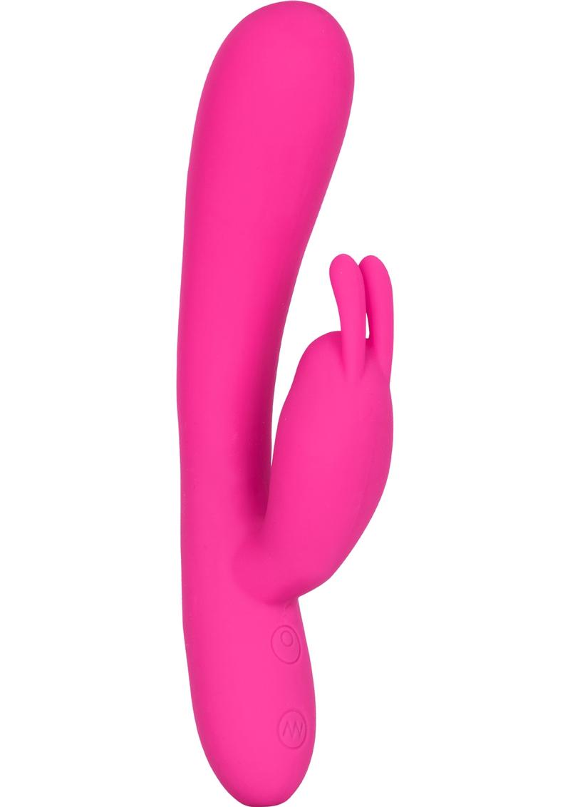 Embrace Massaging G Rabbit With Pleasure Ball Silicone Rechargeable Vibe Waterproof Pink