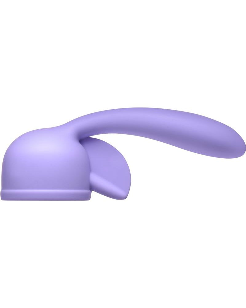 Accesorio de varita de silicona de doble estimulación Fluttering Kiss de Wand Essentials, color morado