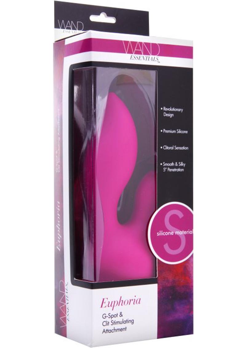 Accesorio para estimular el clítoris y el punto G Euphoria de Wand Essentials, rosa, grande