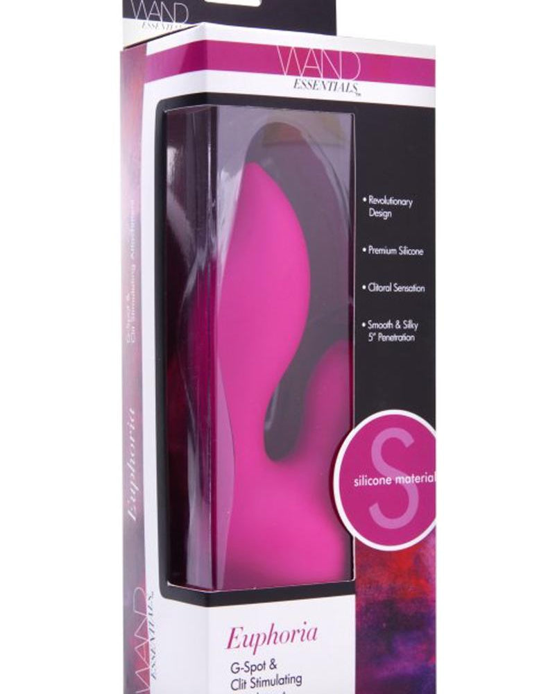 Accesorio para estimular el clítoris y el punto G Euphoria de Wand Essentials, rosa, grande